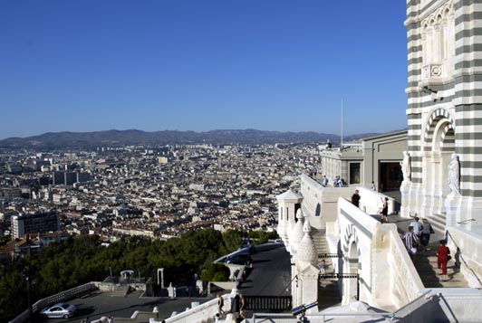 Panorama sur Marseille depuis Notre-Dame de la Garde.