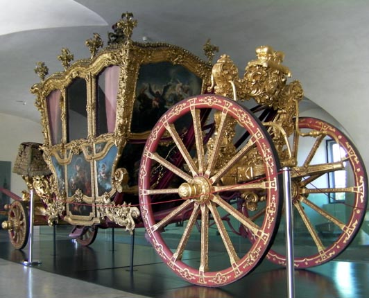carrosse du prince-archevêque au musée archidiocésain d'Olomouc.
