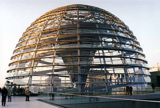 La coupole du Reichstag, dessinée par l'architecte Norman Foster.