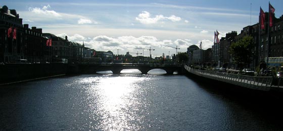 Le fleuve Liffey à Dublin.